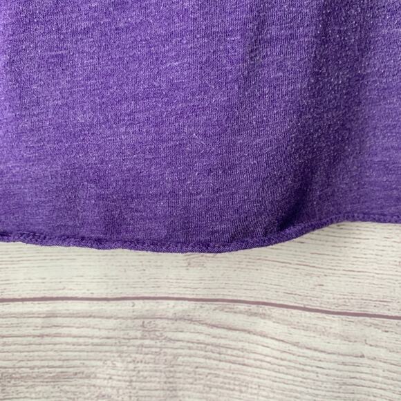 Next Level Apparel Purple Racerback Tank Too WORLD'S OKAYEST RUNNER Size XL - Picture 12 of 16